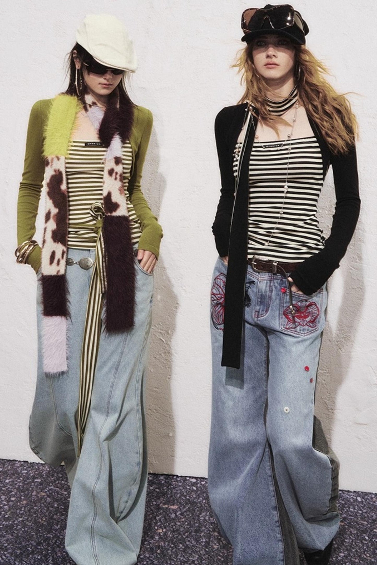 Split Sickle Pocket Heavy Jeans