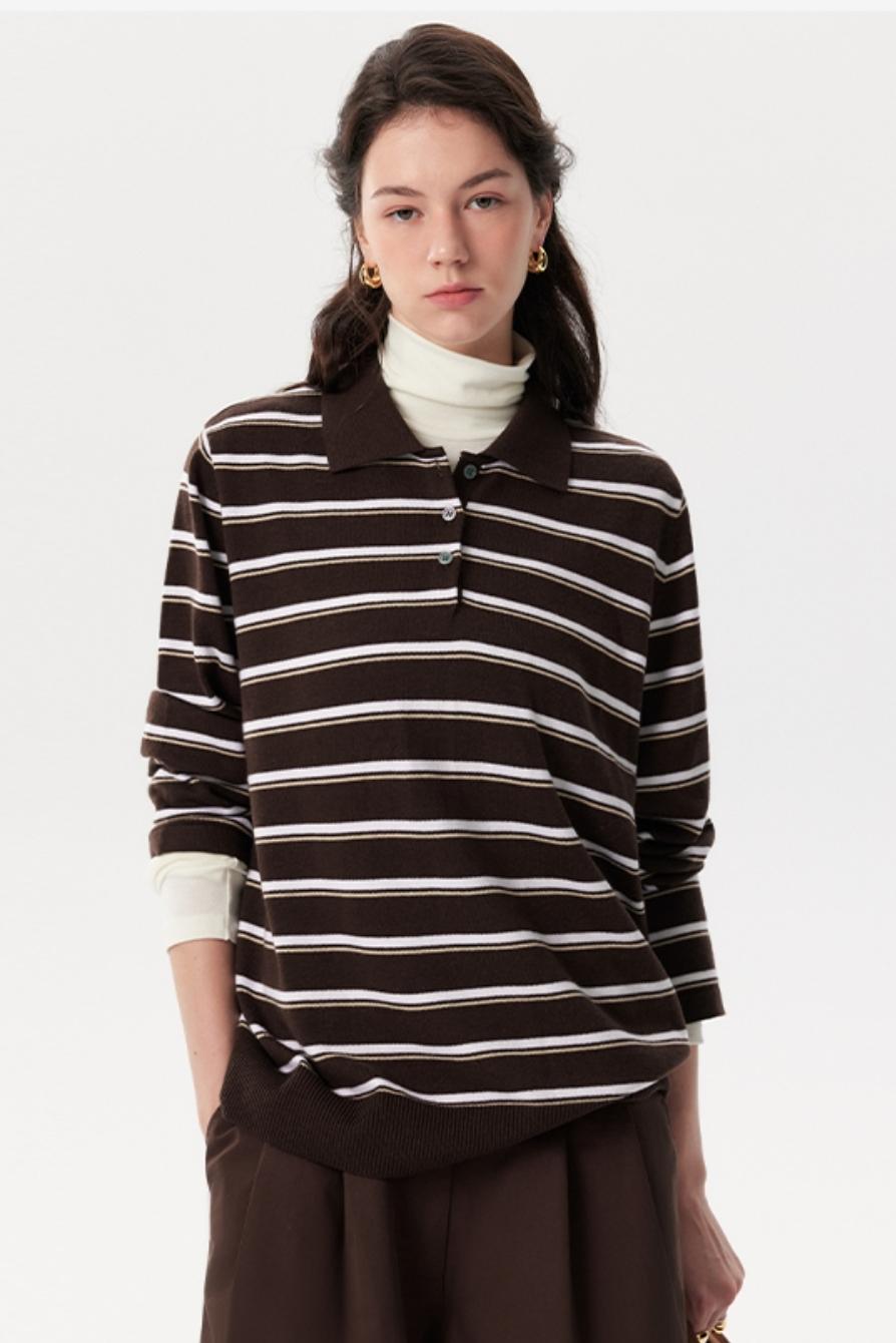 Retro Wool Striped Top