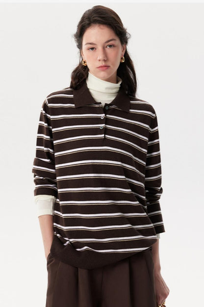 Retro Wool Striped Top