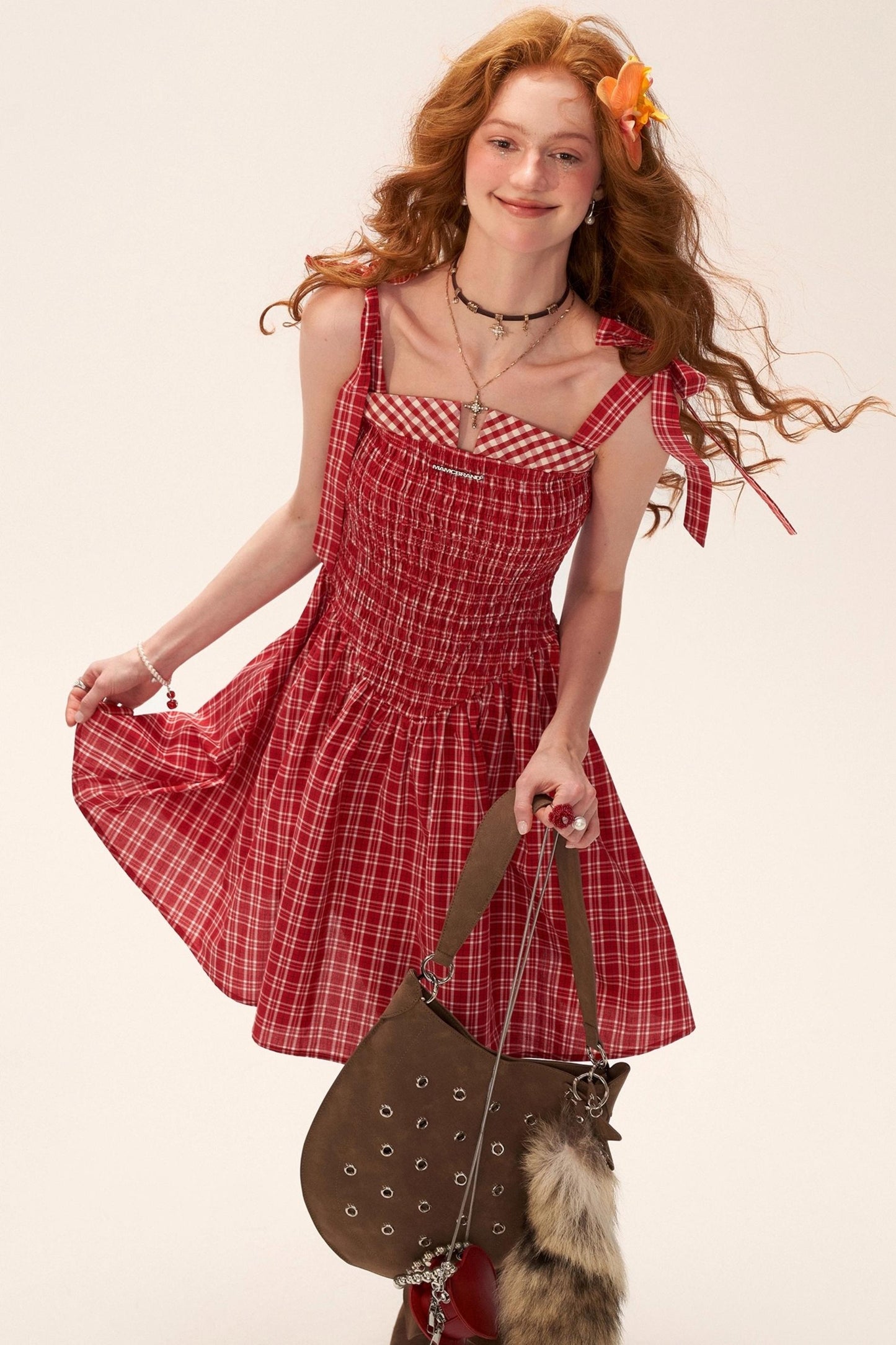 French Striped Bow Sundress