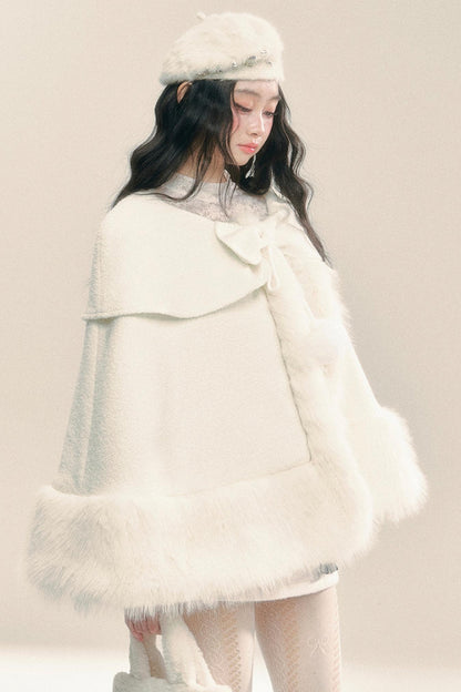 Korean Woolen Cape Jacket