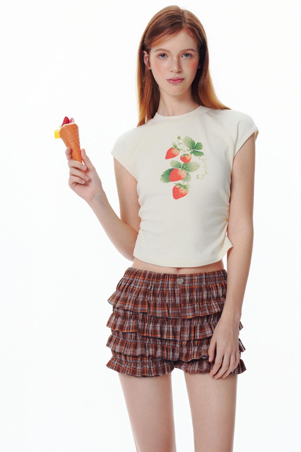 Strawberry Love Sleeveless Tee