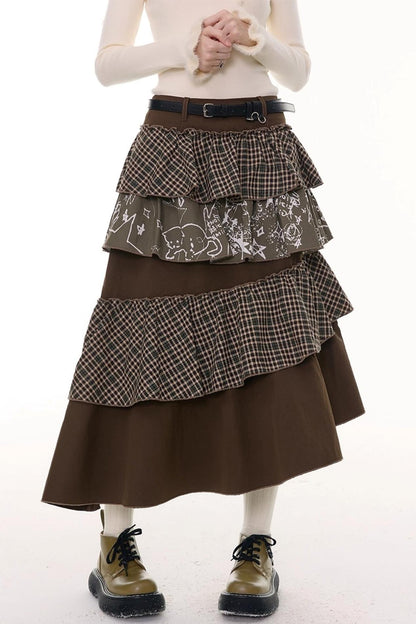 Autumn Winter High-Waisted Slimming Skirt