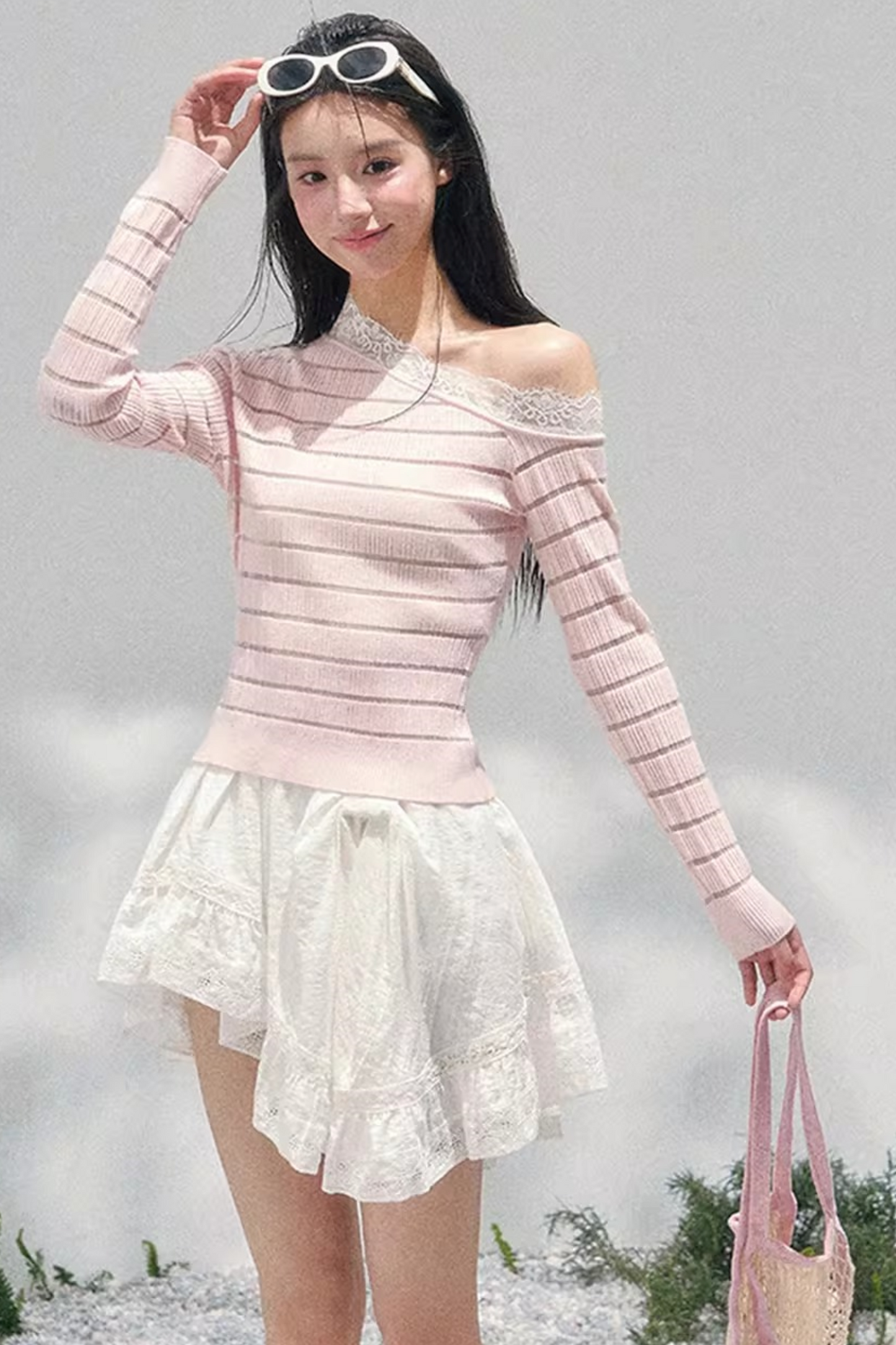 Ripples of Moonlight Lace Skirt