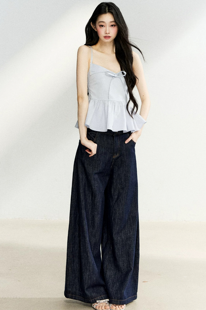 Ruffled Bow Camisole Top
