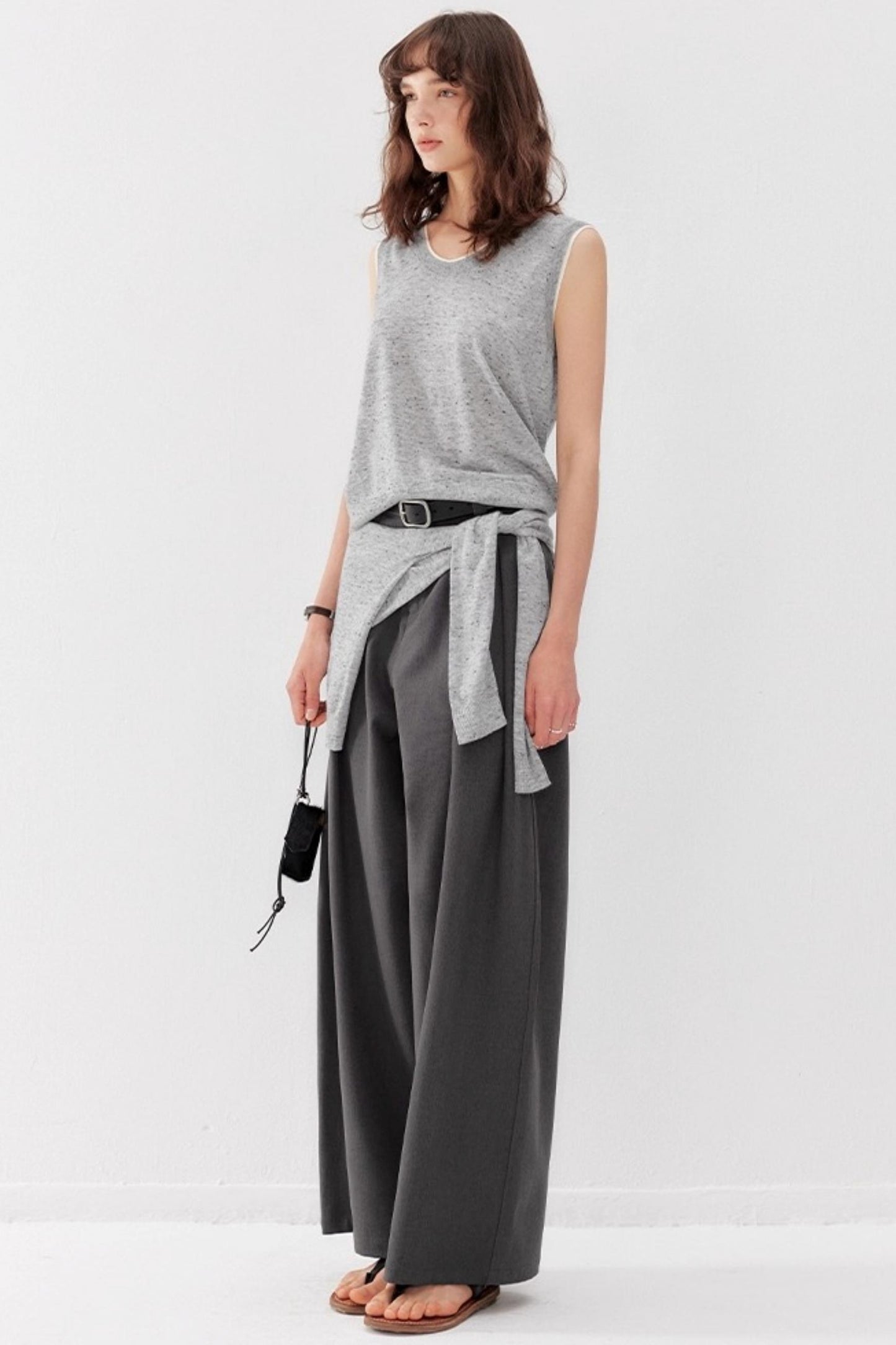 Wool Knit Cardigan Set-Up