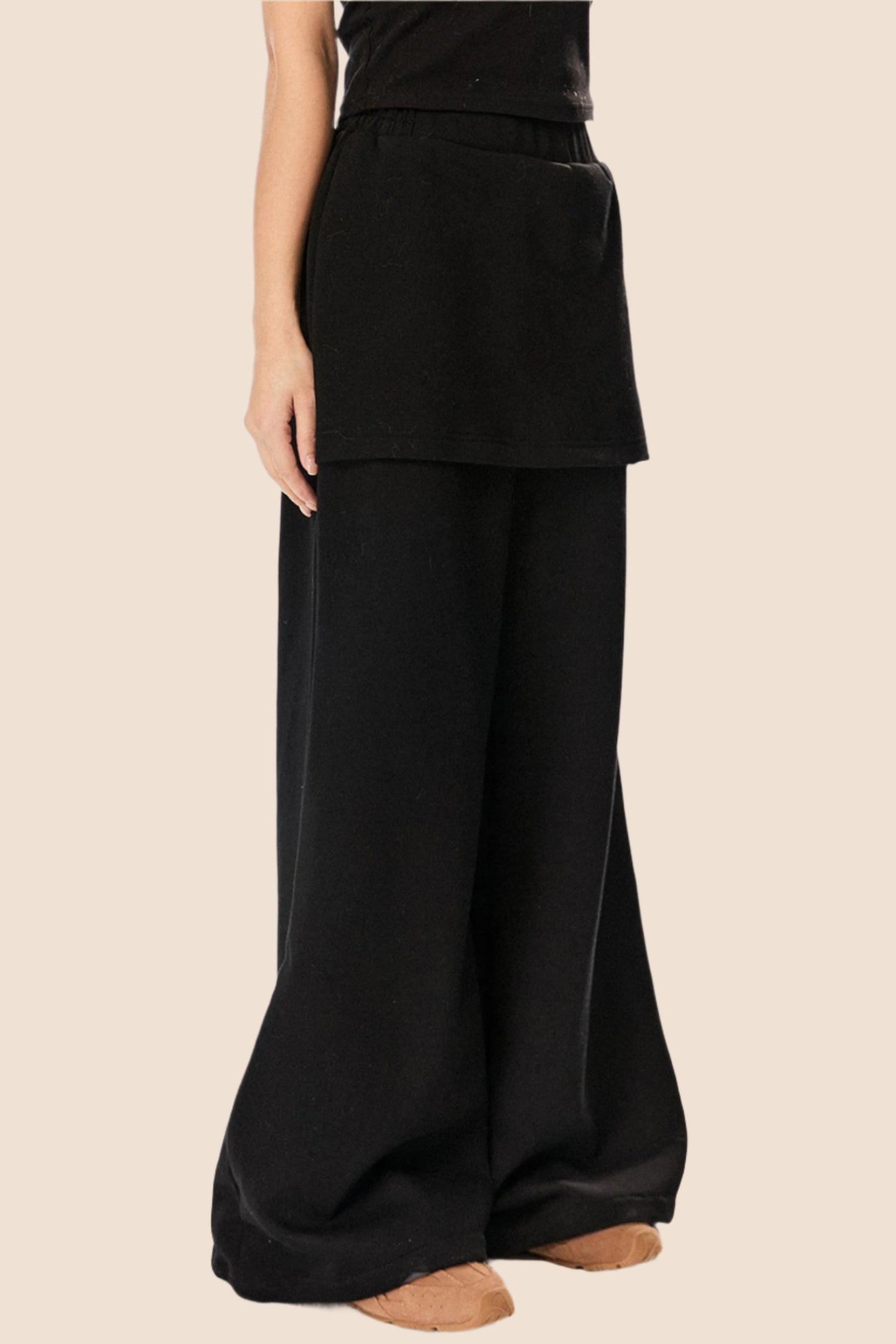 Fake Two-Piece Loose Sweatpants