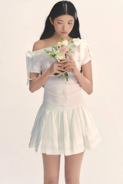 One-Shoulder Shaping T-Shirt