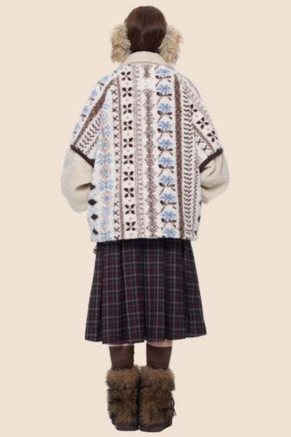 Ethnic Polar Fleece Jacket