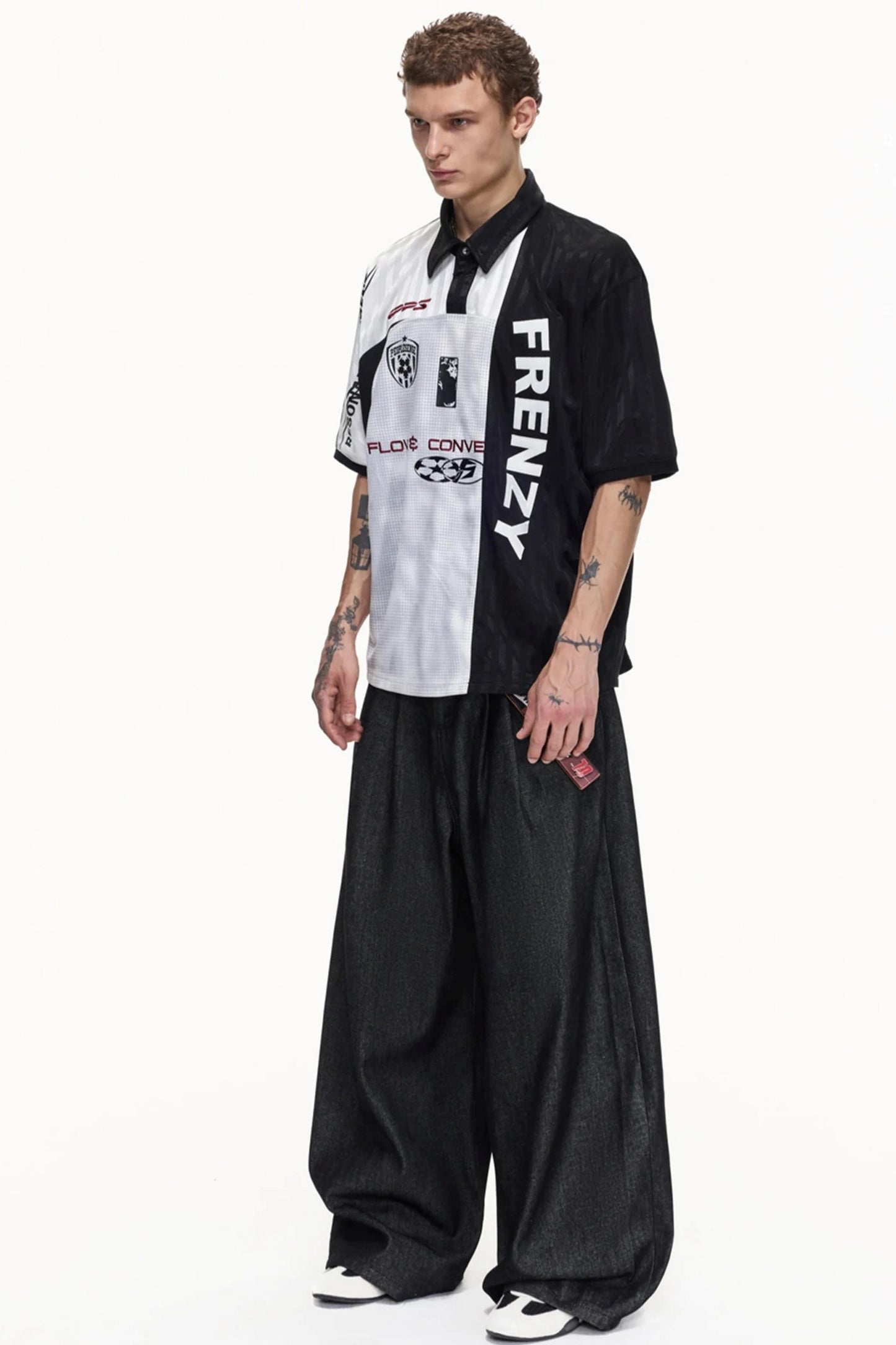 Restructured Jersey Polo T-Shirt