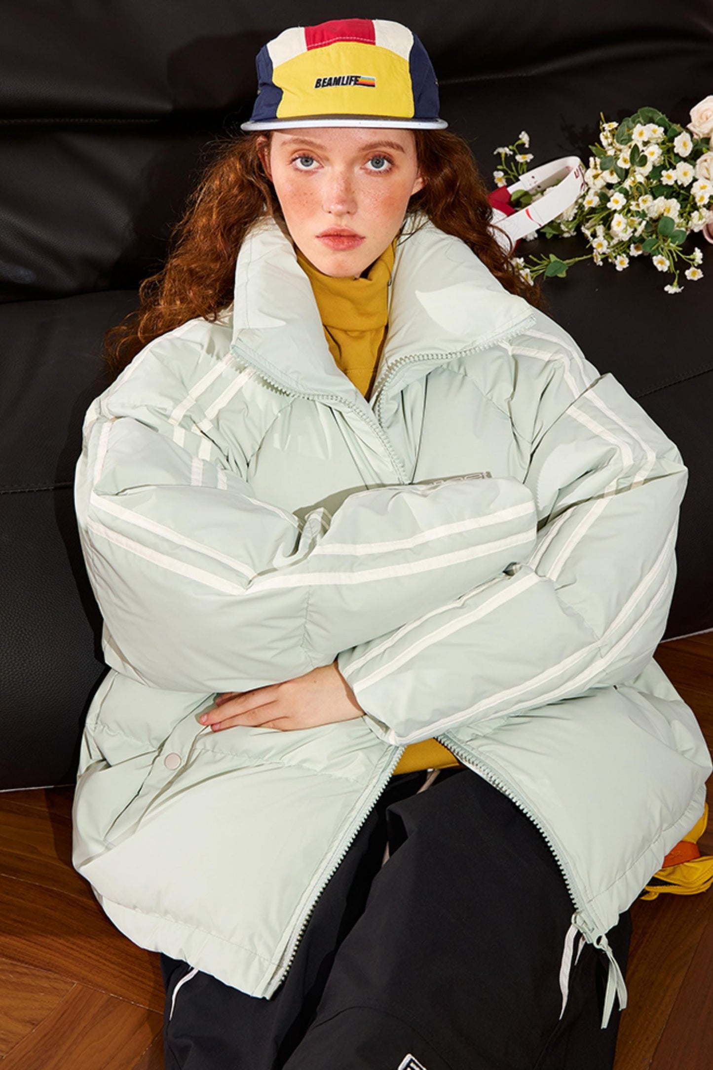 Vintage Stand-Up Collar Down Jacket