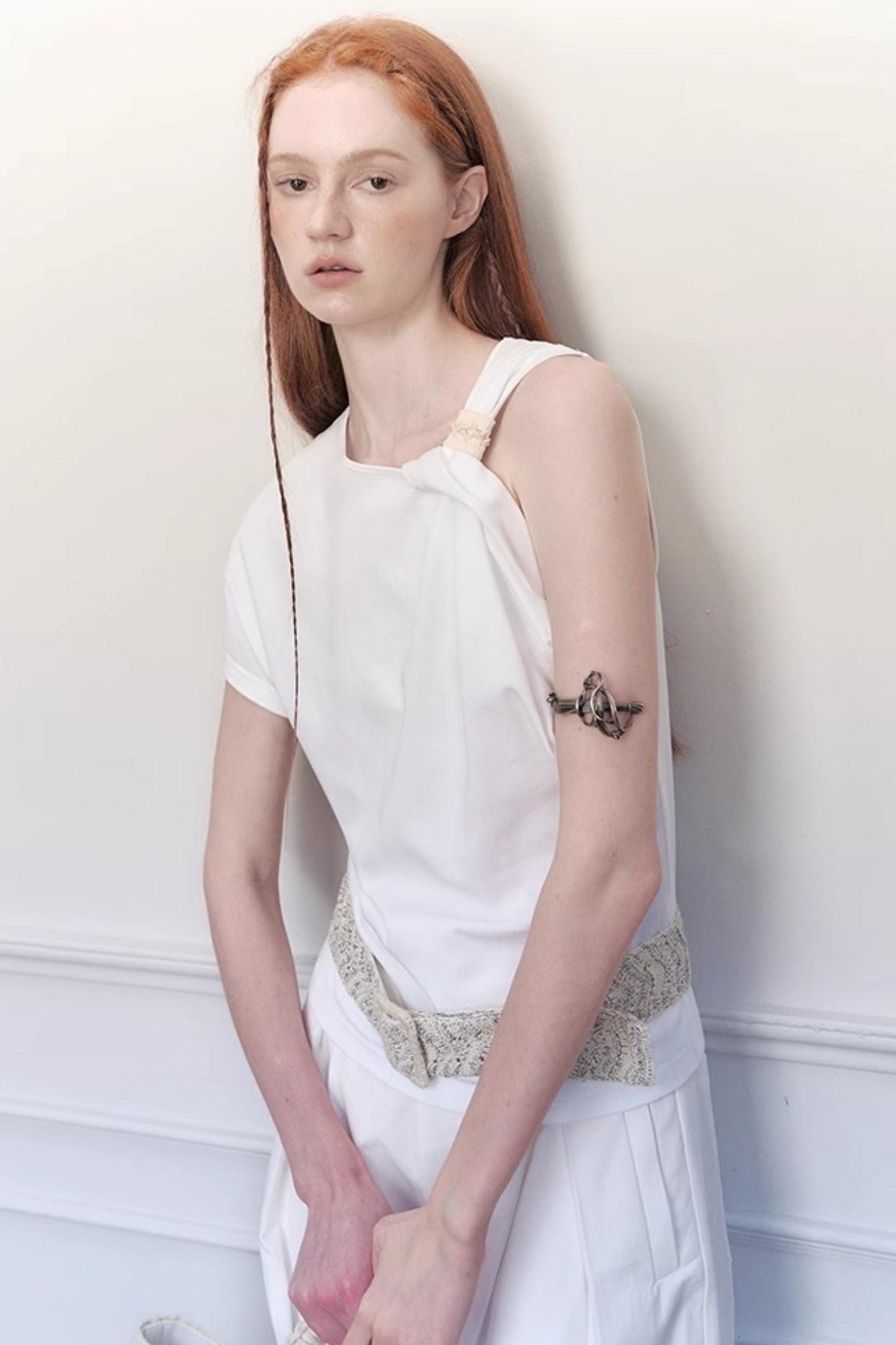 Twisted Cloud Shoulder Tee