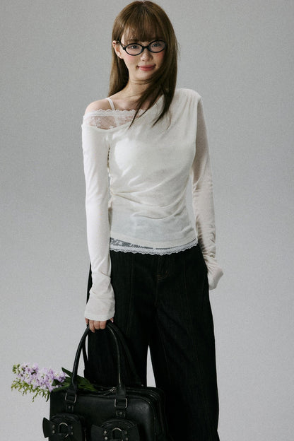 Elegant Sheer T-Shirt