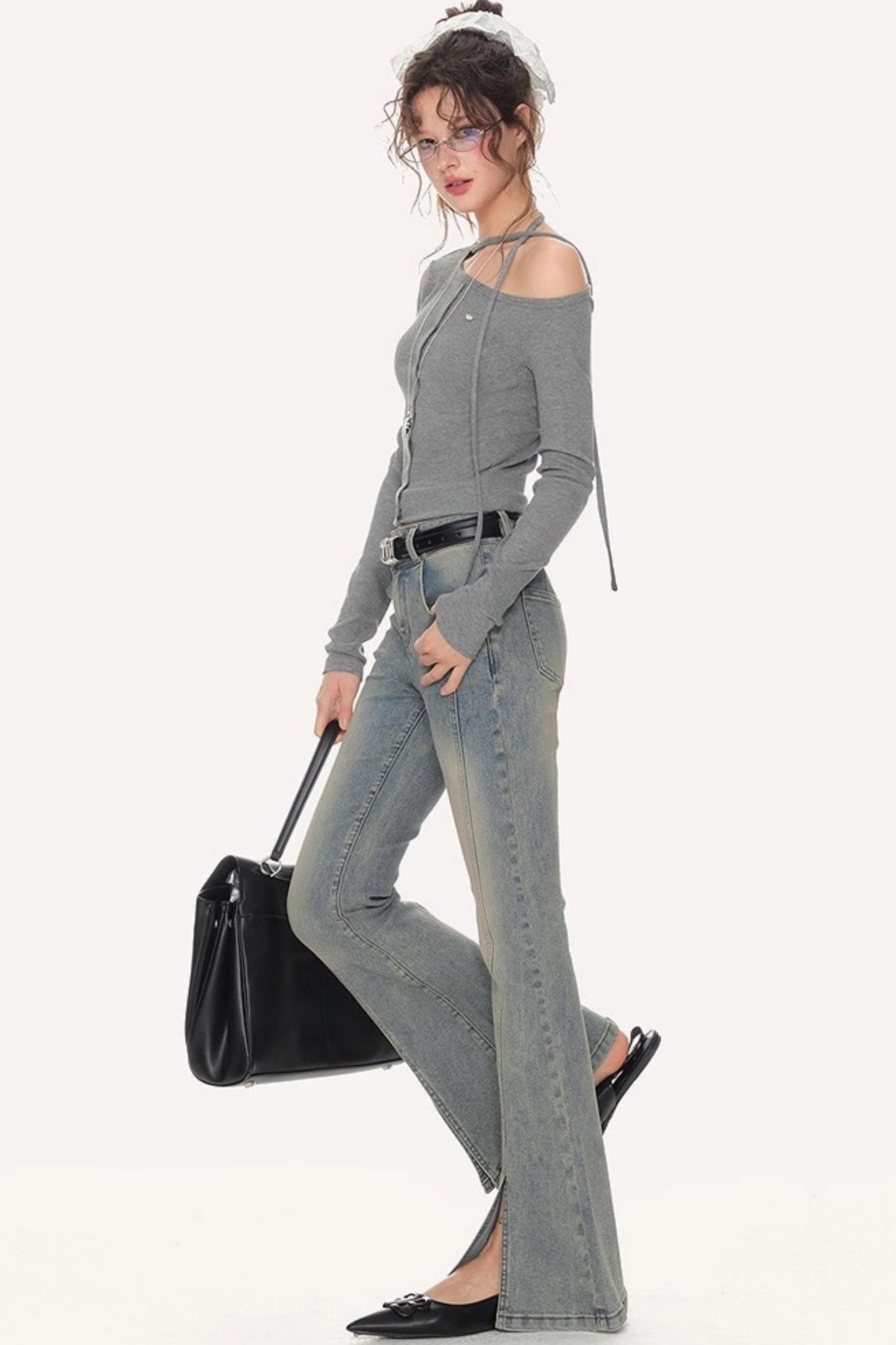 Spice High-Waisted Flared Jeans