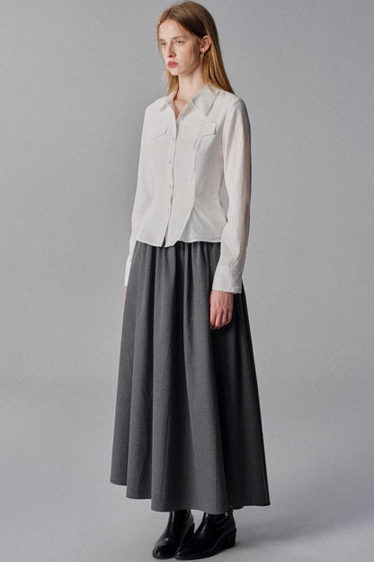 Seas Lyocell White Slimming Shirt