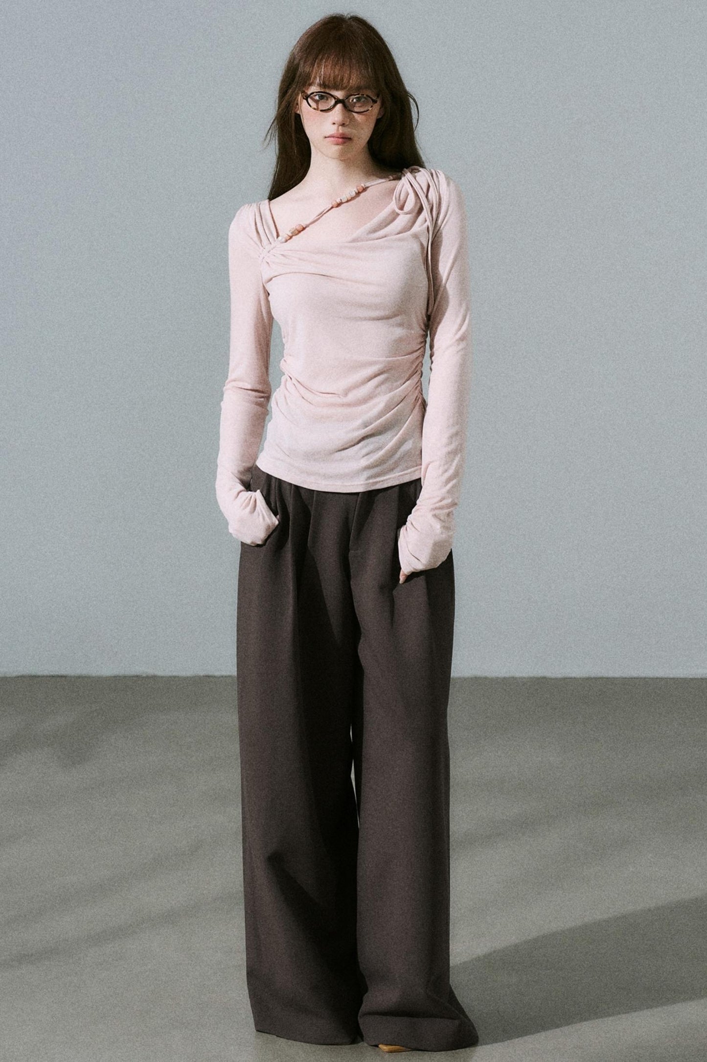 Tencel Wool Wide-Leg Pants