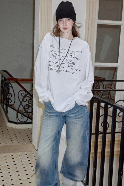 Cotton Printed Long Sleeve T-Shirt