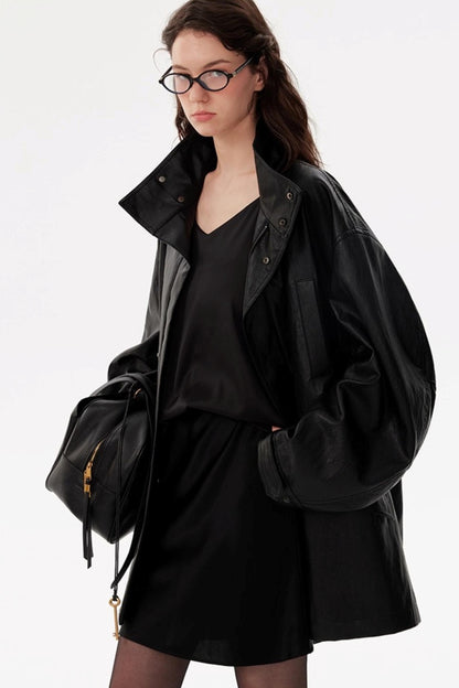 Ultra-Soft Environmentally Friendly Leather Jacket