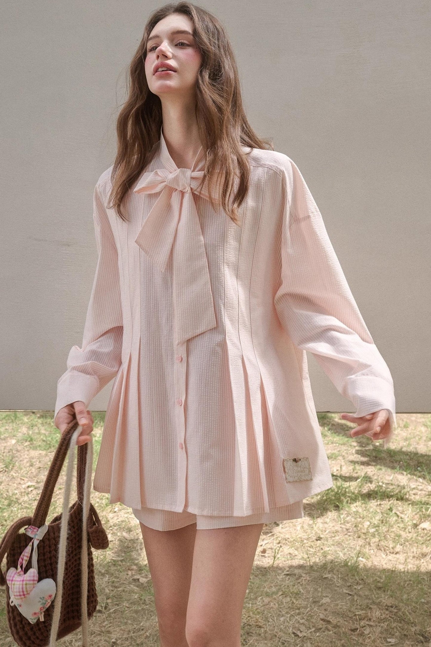 Pink Bow Shirt set-Up