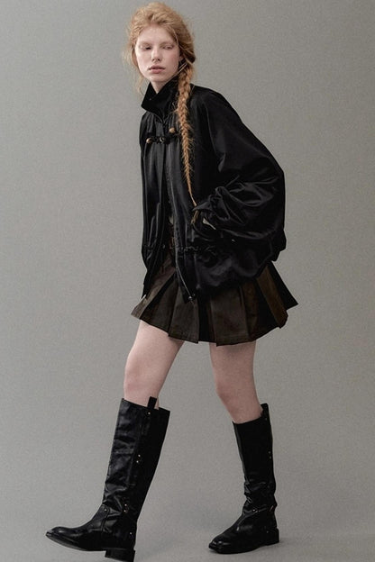 Genesis Woven Stand-Up Collar Trench Coat