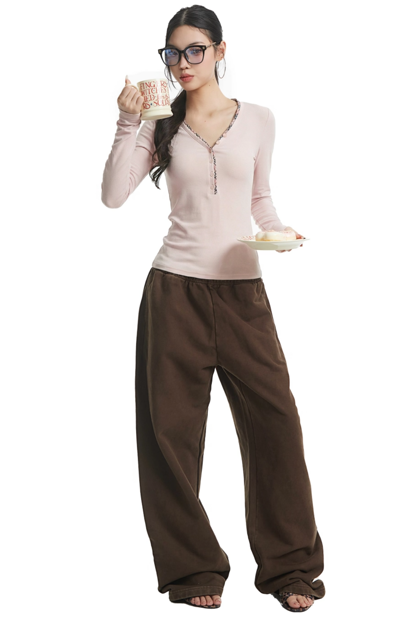 Retro Black Slim Top