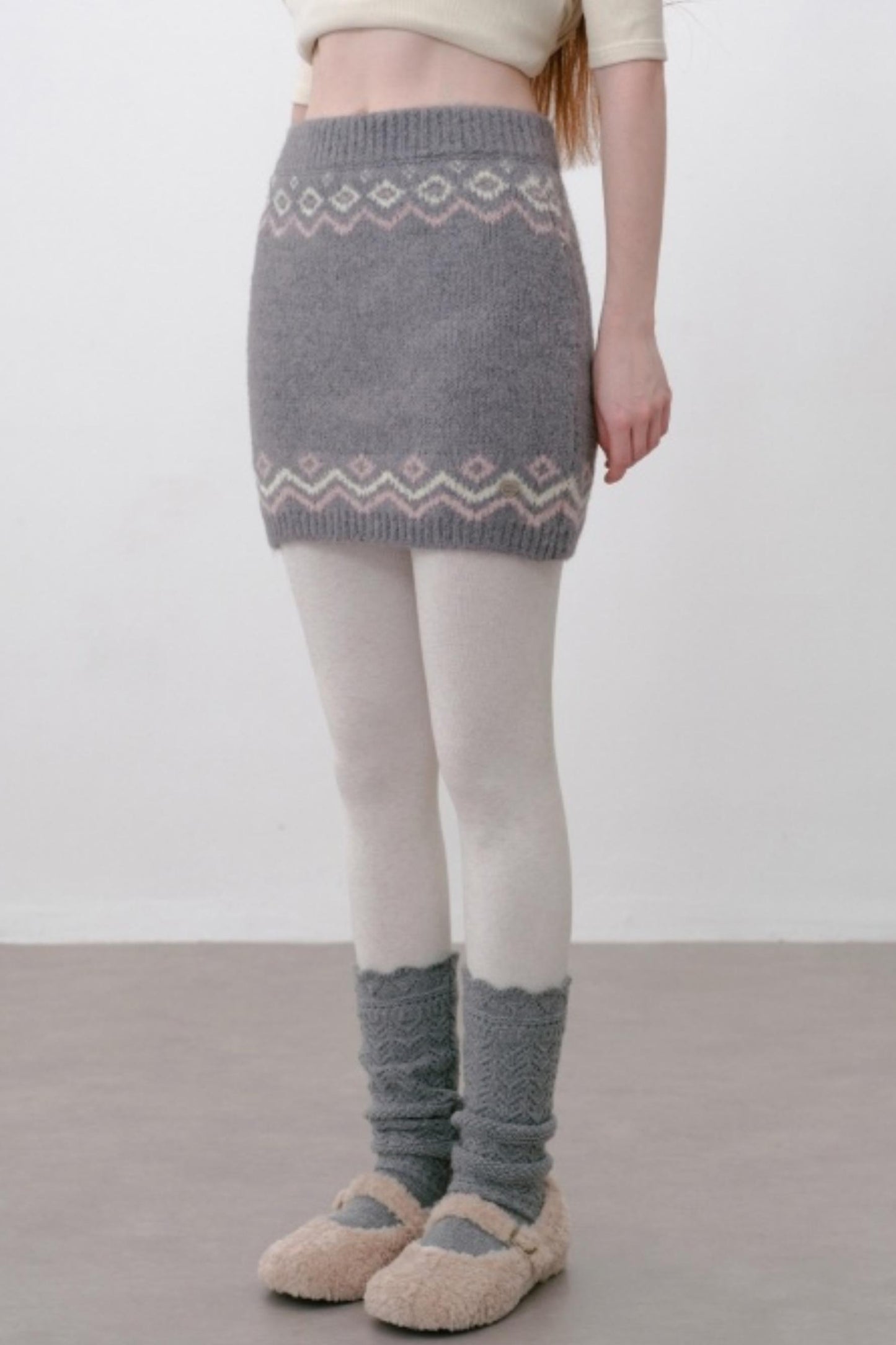 Winter Fair Island Knitted Skirt