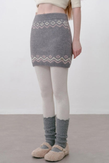 Winter Fair Island Knitted Skirt