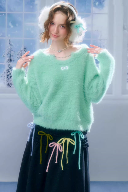 Soft Cloud Bow Sweater