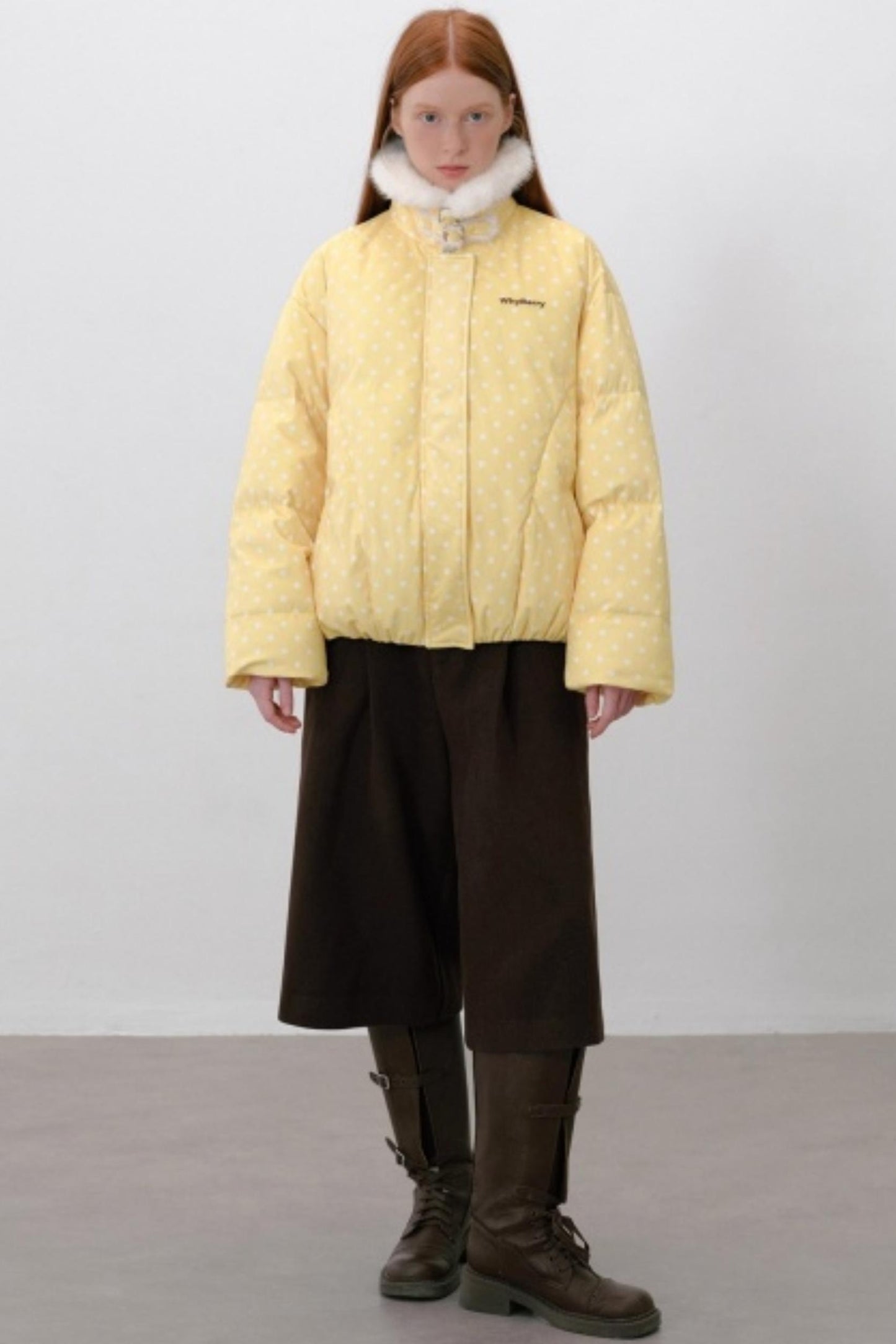 Woolen Pleated Cropped Pants