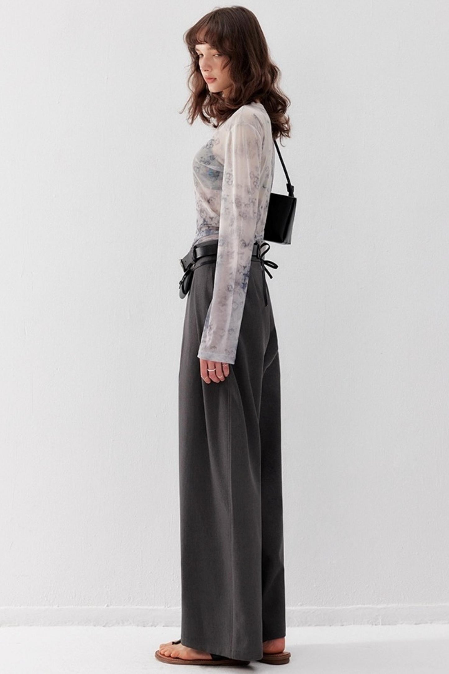 Layered Tulle Triangle Bra Top set-Up