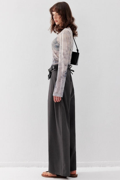 Layered Tulle Triangle Bra Top set-Up