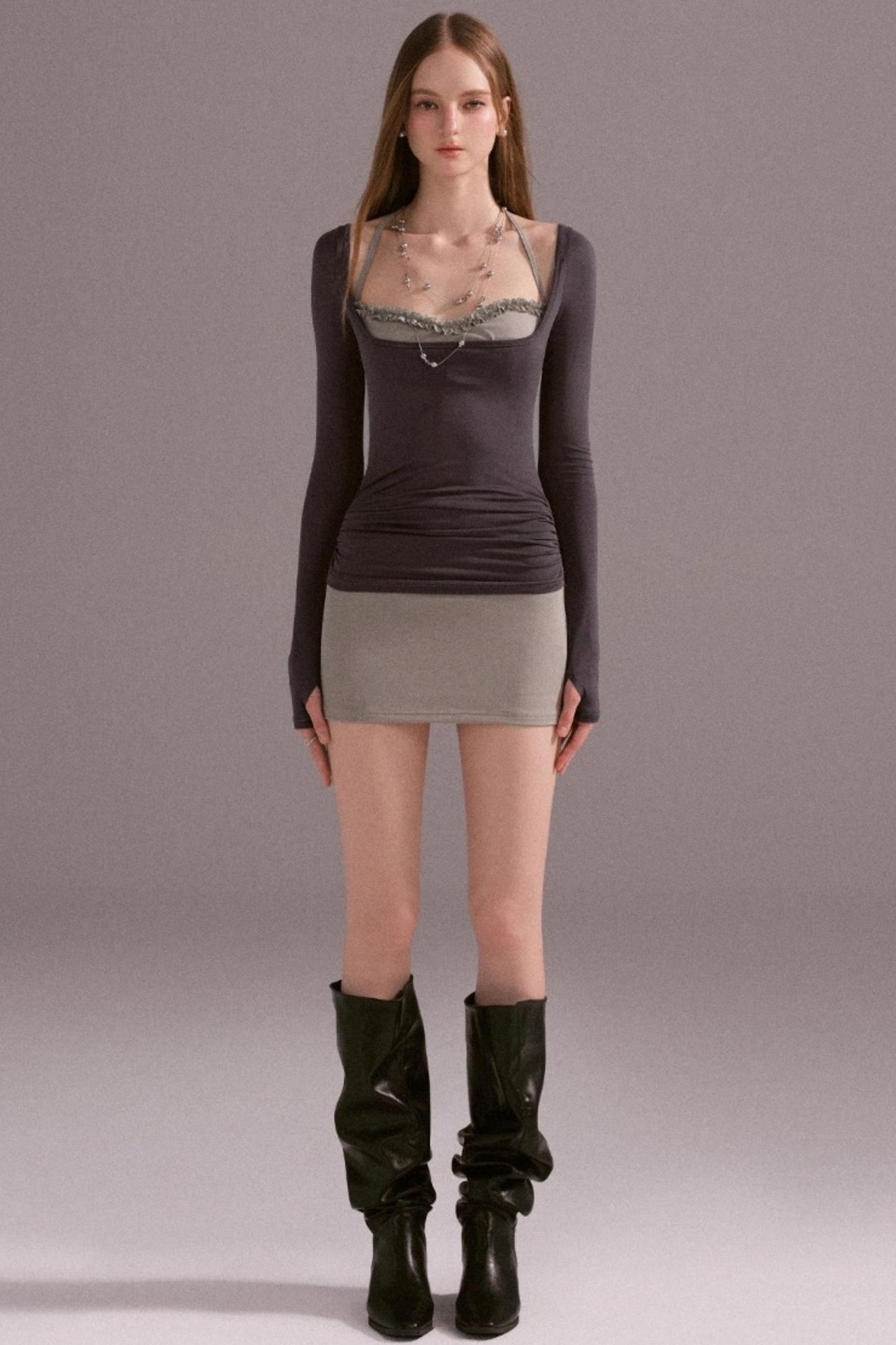 Hot Girl Lace Wrap Dress