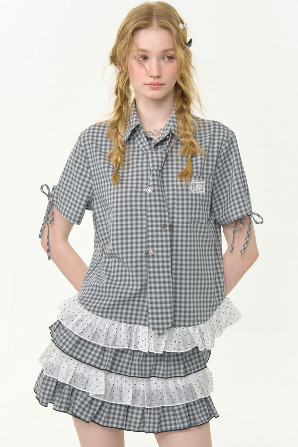 Polka Dot Lace Blouse