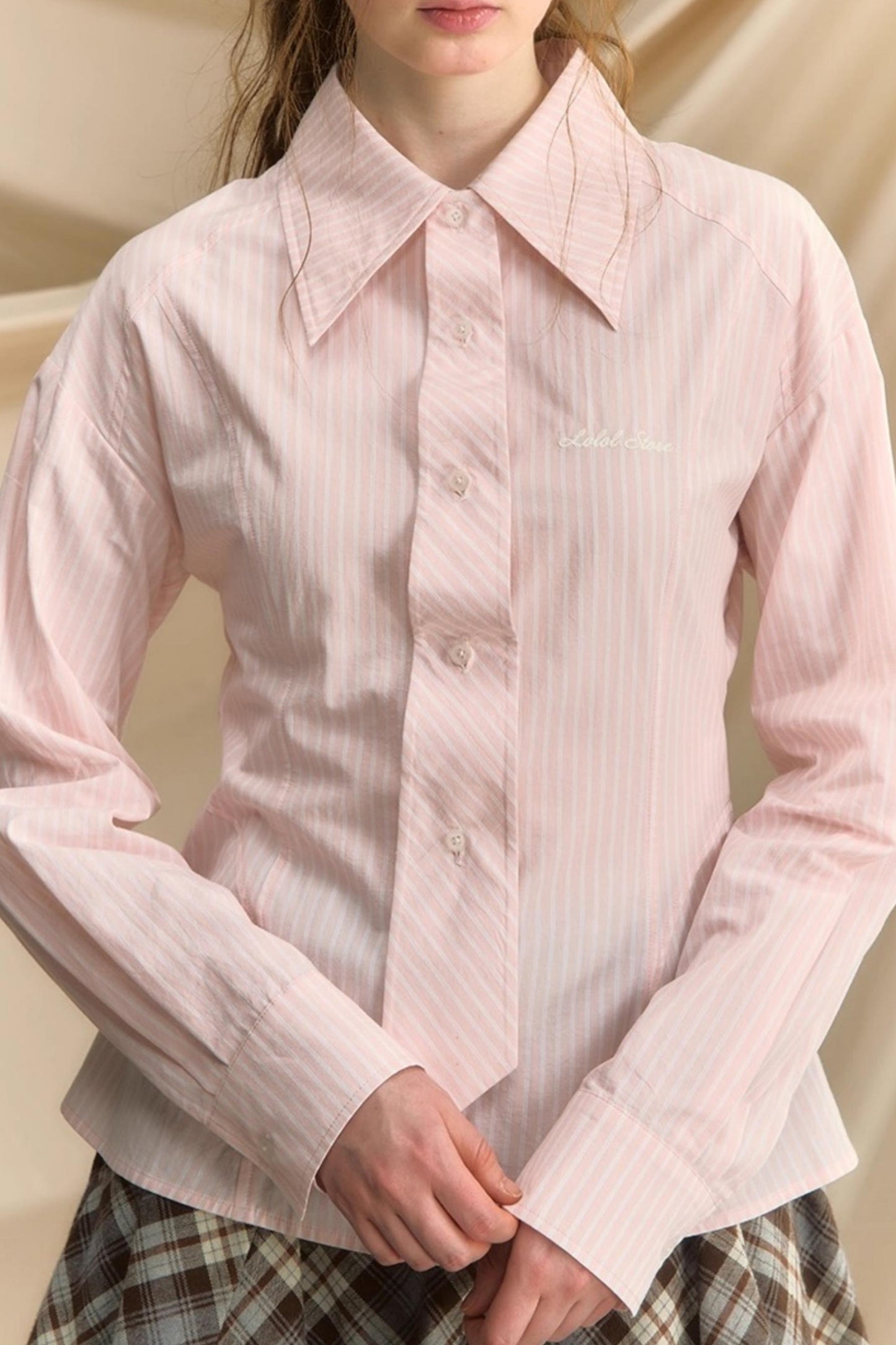 Slim Vertical Striped Shirt