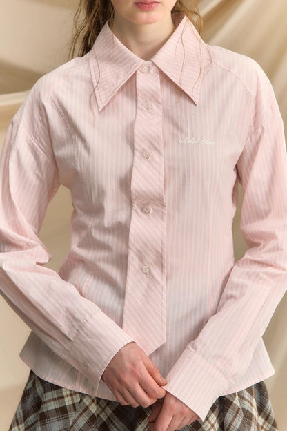 Slim Vertical Striped Shirt