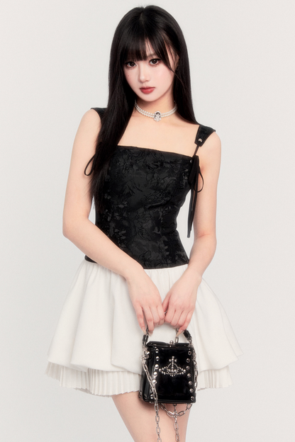 문라이트 오버추어 플리츠 드레스