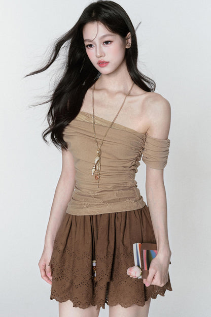 Ruffle One-Shoulder Top