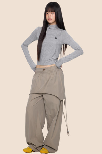 Knit Base Long T-Shirt