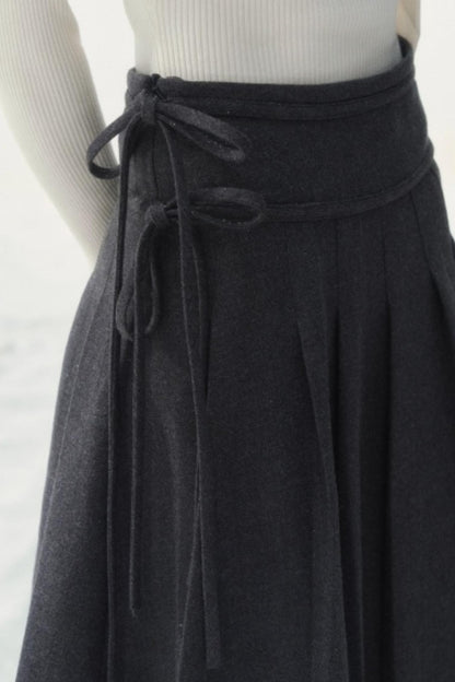 Late Love Letter Woolen Skirt
