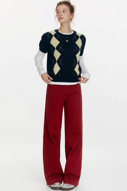 Casual Wide-Leg Long Pants