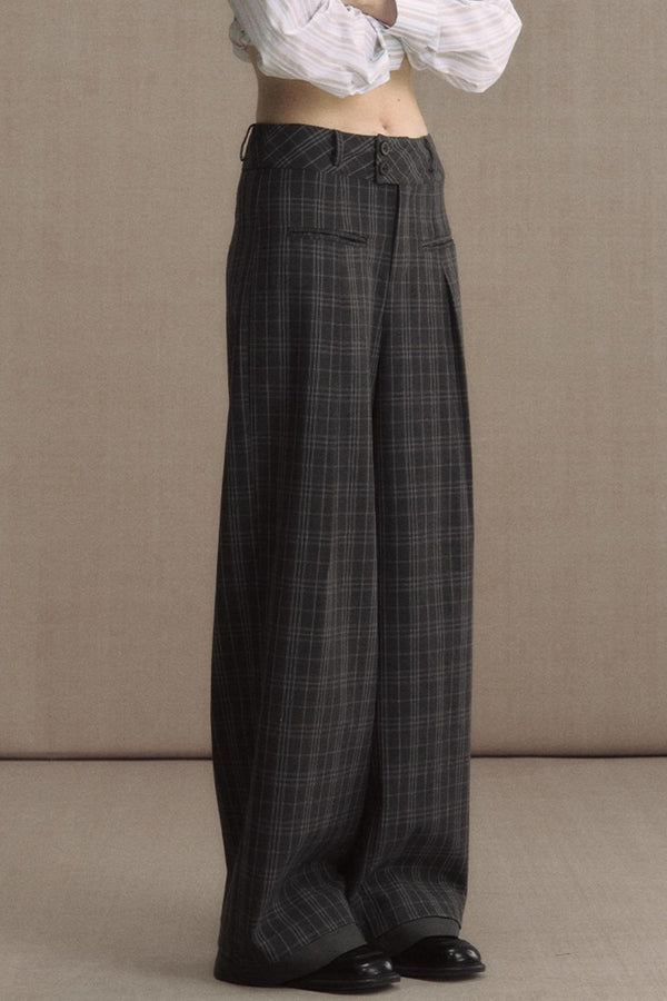 High Waist Straight Pants