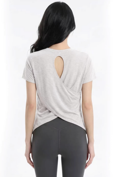 Top Yoga con Schiena Cut-Out