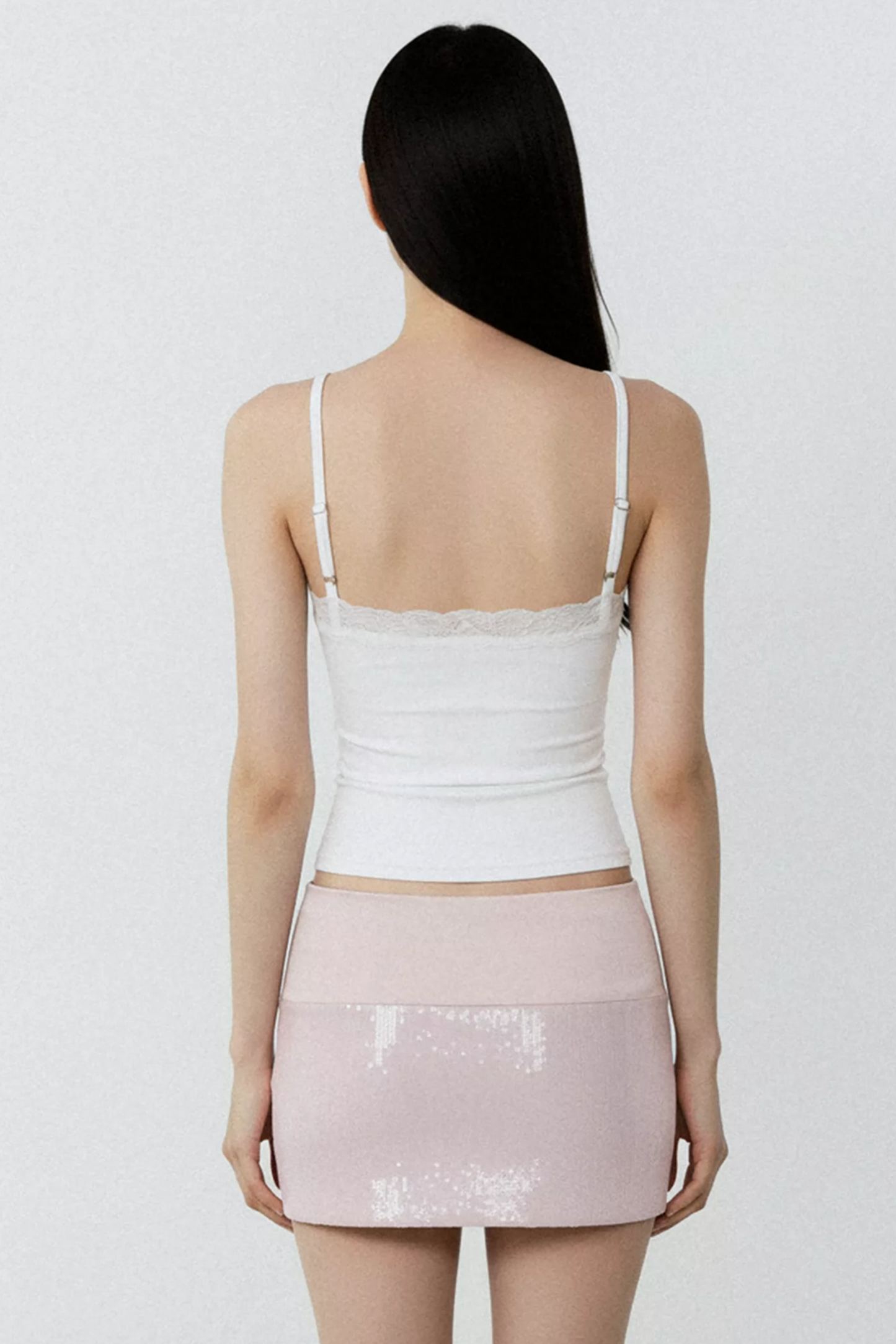 Pure White Desire Lace Camisole