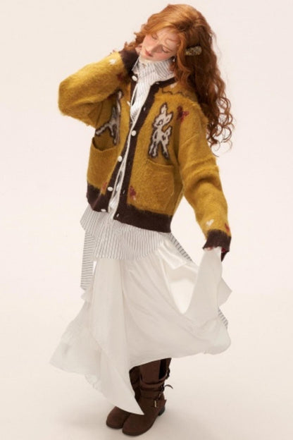 Cute Butterfly Fawn Cardigan