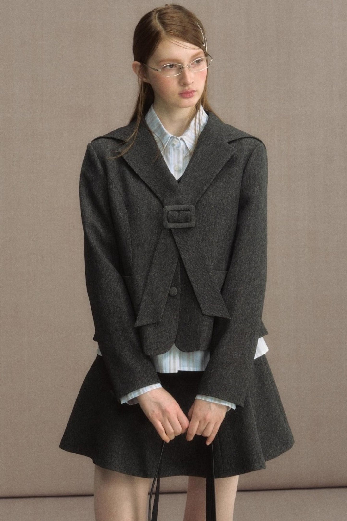 Cedar Poem Casual Navy Blazer Set-Up