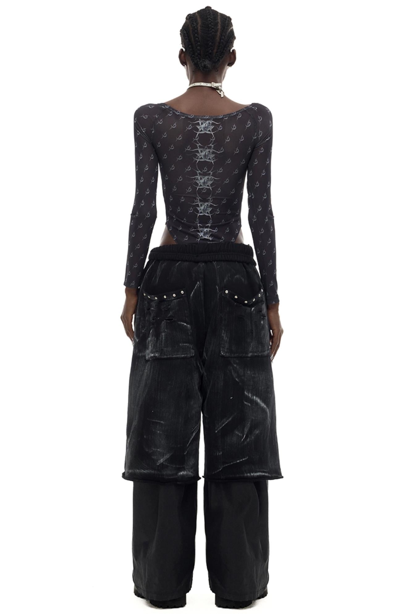 Moon Low Waist Straight Leg Pants