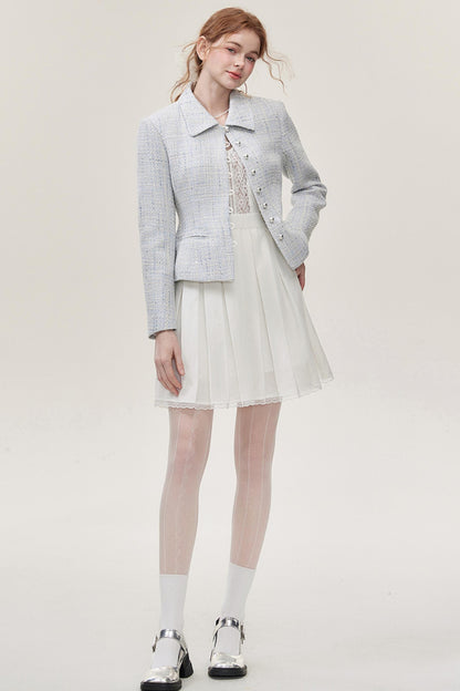 Chic Two-Piece Short Jacket Skirt Set-Up