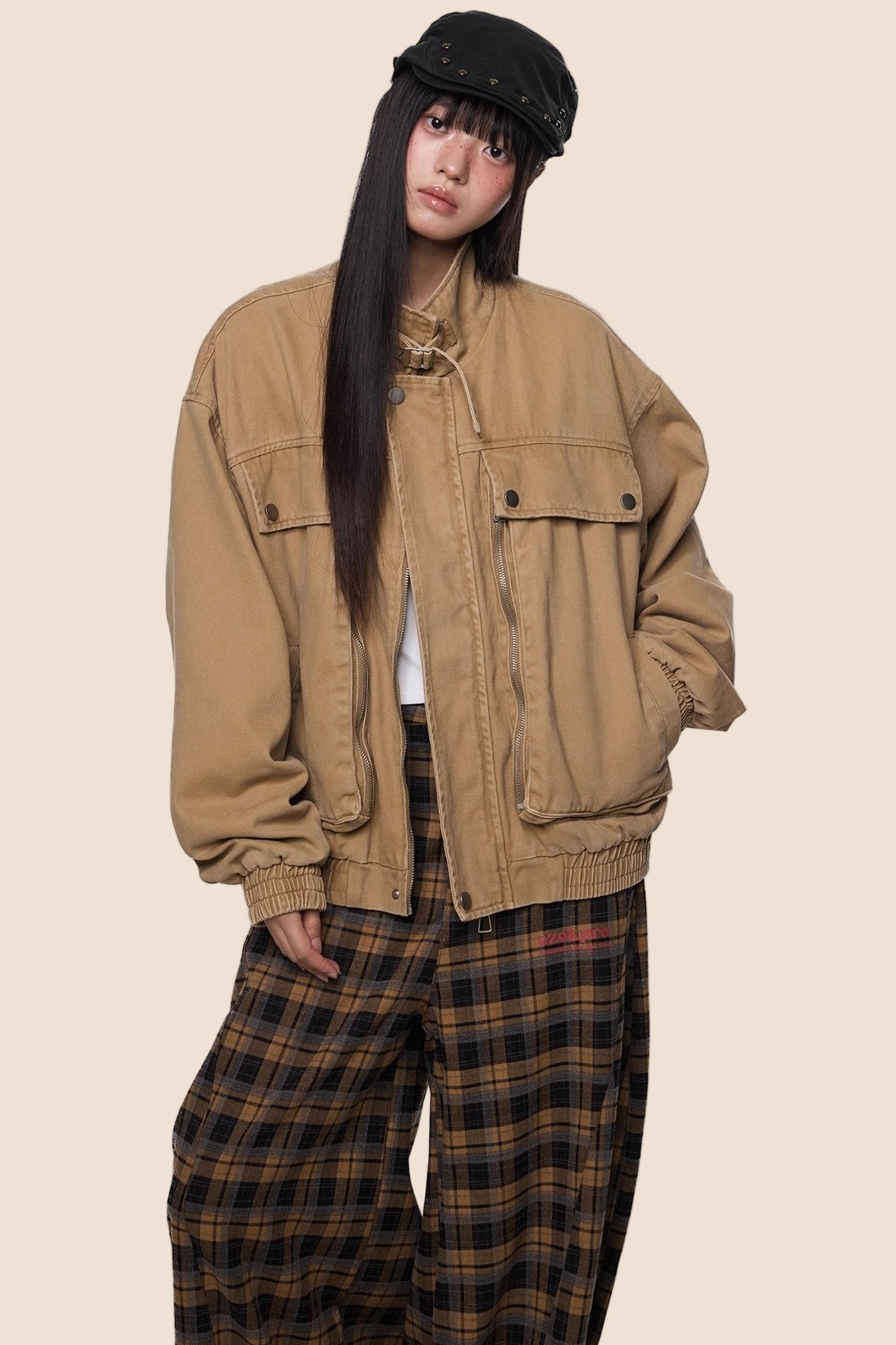 Autumn Vintage Cargo Jacket