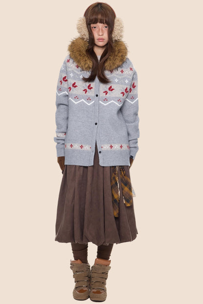 Fair Isle Sweater Jacket