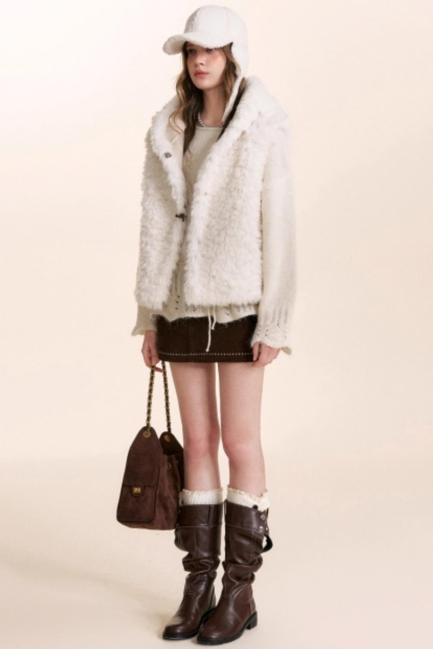 Safari Corduroy A-Line Skirt